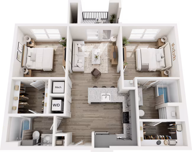 Unit 2333 3202 floor plan